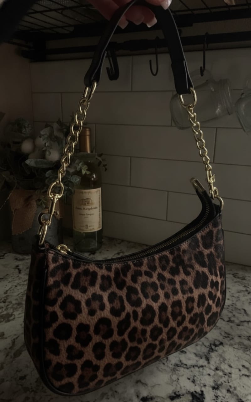 Cheetah Print Shoulder Bag