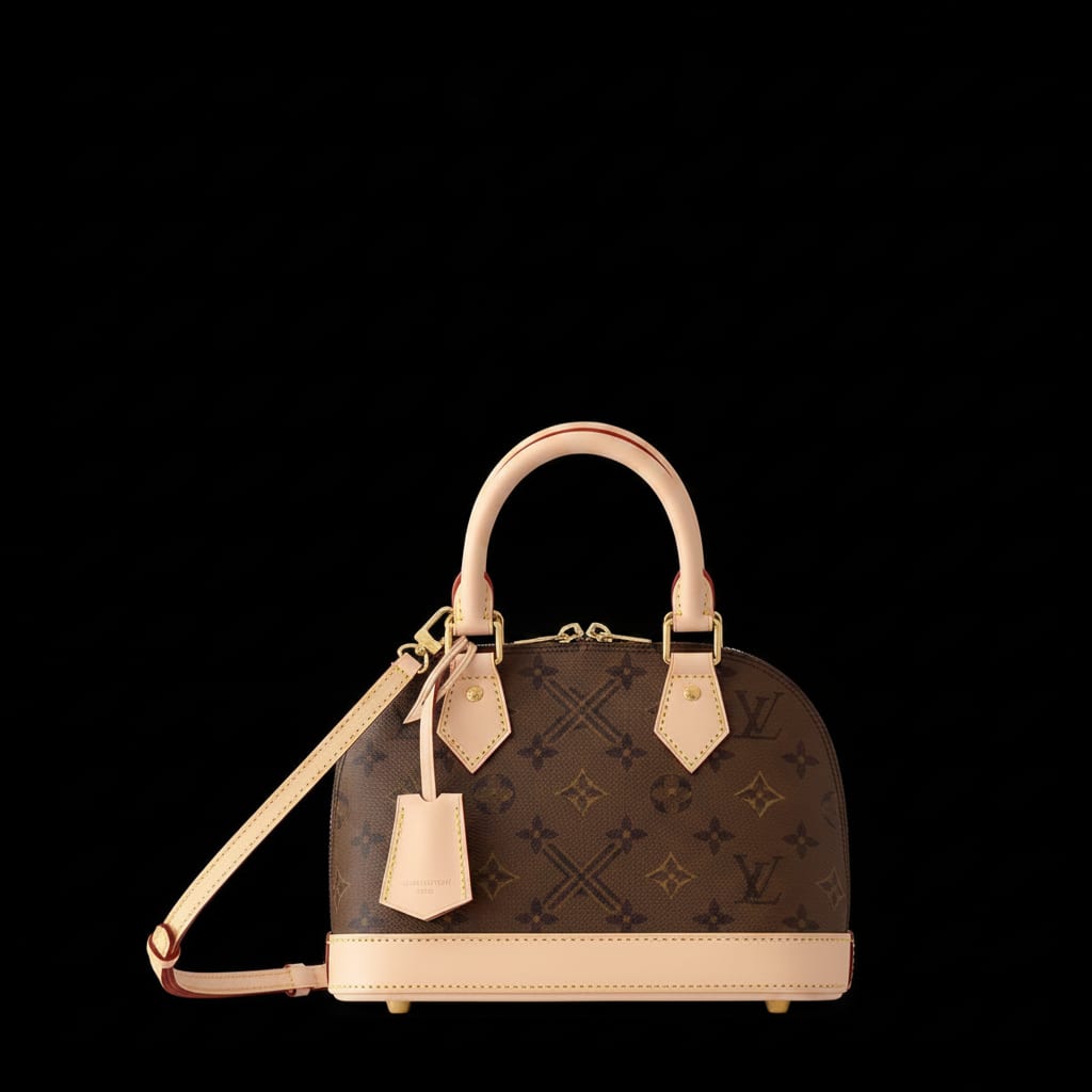 Compact Structured Top-Handle Shoulder Bag