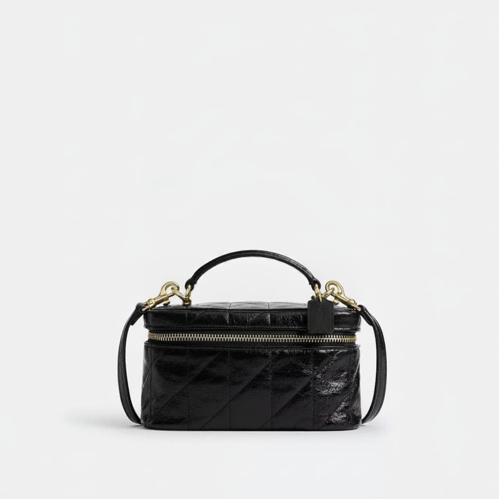 Quilted Crossbody Bag - Compact Design